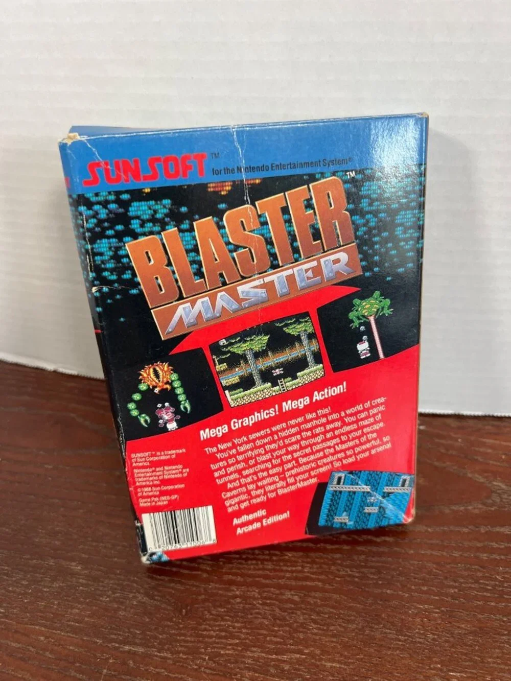 Blaster Master NES Complete In Box W/ Manual & Cartridge By Sunsoft Tested